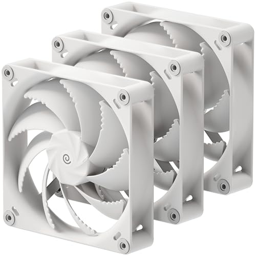 HAVN H14 140 mm Lüfter Weiß – 3-Pack | Drei leise & leistungsstarke PC Fans für Gehäuse & Radiator mit Triple-Groove-FDB-Lagern, Loopin-Cable-System & Vibrationsdämpfern