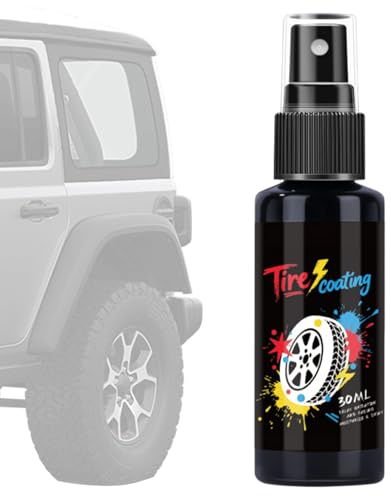 Yidueace Spray Lucidante Per Pneumatici,Agente Di Rivestimento Nano Per Pneumatici Resistente Ai Raggi UV - Agente Rinnovante Per Cerchi - Per Veicoli Come Auto, Moto, SUV, E Per Detailing Casa,