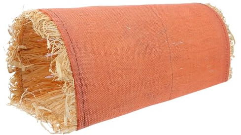 Artibetter Kaninchen und Hamstertunnel Spielzeug aus Stoff in Orange mit Sicherem Geruchlosem Versteckplatz für Nest und Heimdekoration Kleiner Haustiere