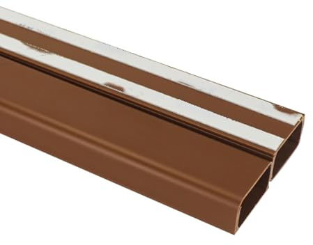 YZWZZXC Kabelleiste Boden, Kabelschutzmatte, PVC Material, Nutdesign, Großes Fassungsvermögen, für Konferenzräume und Flure(Brown)