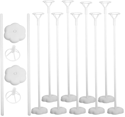 Supporto per bastoncini per p alloncini Bastoncini for palloncini da 50 pezzi con basi in plastica riutilizzabili, supporto for centrotavola, decorazioni for matrimoni
