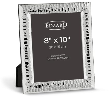 Edzard portafoto Gubbio per foto 20x25 cm, argento pregiato placcato, antiossidante