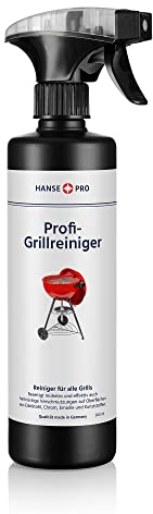 Hanse Pro Profi-Grillreiniger, 1 x 500 ml I löst hartnäckige Verkrustungen und Rückstände I für Grillrost, Herdplatten, Öfen, Dunstabzugshauben I optimal für Edelstahl Grillrost-Reiniger