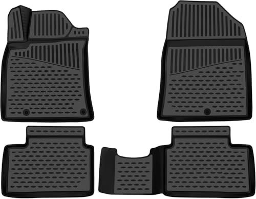 Element Passgenaue Premium Antirutsch Gummi Fußmatten - SEAT Ibiza, schwarz