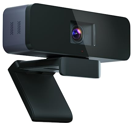 COOLPO Webcam, 4K Webcam Video Conference Camera, 4K Webcam AI Tracking, Autofocus, Auto Framing with Cancellation Mic, Personal and Group Hybrid Collaboration, Meeting Room Camera, Mini Lite