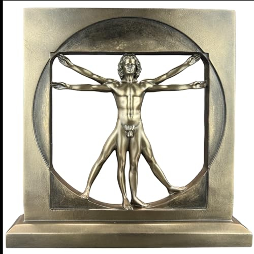 57 SPECIAL REPLICAS Statuette Decoration - Sculpture - LÉONARD DE Vinci - Figurine Decoration Noel Bronze Sculpture Statue Cadeau Homme Cadeau Femme Décoration Salon