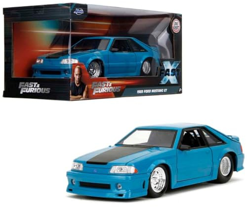 Jada Toys 253203098 - Fast & Furious Bil Ford Mustang GT - Fast & Furious Ford Mustang GT Bil från den Tionde Filmen, 1:24, 19 cm, Från 8 år