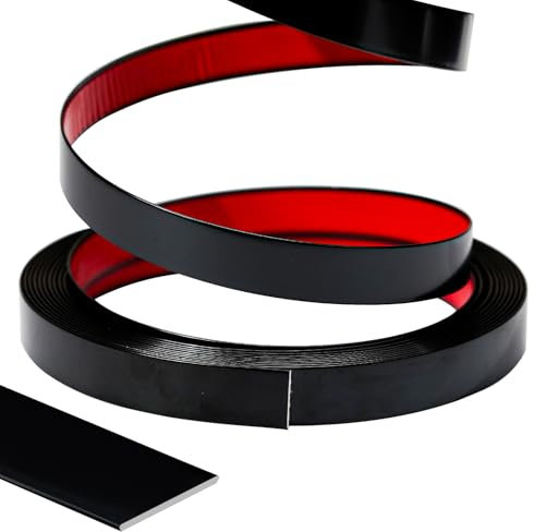 JSIWOTH Modanatura Adesiva per Pareti, Nastro di Decorazione Auto-Adesivo per Porte, Finestre, Specchi Flessibili, Pareti, Soffitti, Pavimenti, Armadi, Piastrelle, e Bordi, 6mmx6M