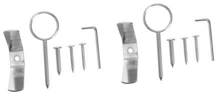 Alipis 2 Set Supporto per prosciutto organizzazione Auto bloccare sopra casa portaprosciutto Reggiprosciutto Porta prosciutto Domestico utile Porta prosciutto Fisso Ferro da Stiro Silver