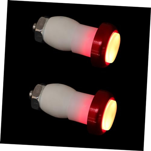 HEMOTON Clignotant de Vélo LED en Alliage D'aluminium, Facile à Installer, Adaptabilité, Lot de 2 Pièces, Feu de Guidon Rouge pour Sécurité et Visibilité en Vélo
