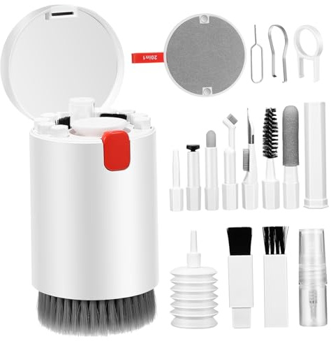 SHINEOFI Pulitore Per Tastiera Kit Di Pulizia Per Dispositivi Elettronici Multipli Per Pulire Digitali Polvere e Macchie Da Telefono Laptop Computer Fotocamera
