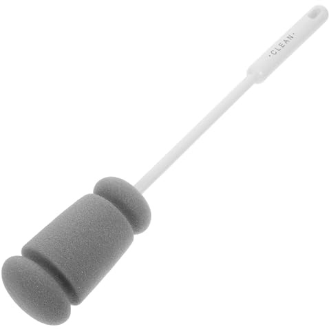 LIFKOME Cup Sponge Brush Long Handle Bottle Cleaning Brush for Cups Water Bottles and Narrow Containers Soft Cleaning Sponge for Kitchen Washing up 1 Pack