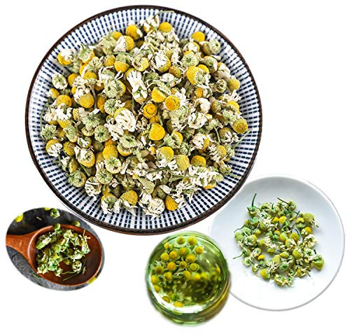 Tisana Sfusa Profumata Alla Camomilla Tedesca Con Ingredienti Freschi Calmante per La Mente E Che Migliora Il Sonno Tisana Ai Fiori Profumati Bevanda Rilassante Alle Erbe Infuso Verde (250g)