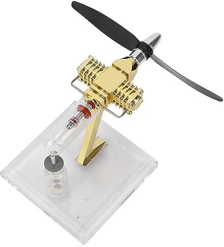 Phefop Modelo de Motor Stirling de Aire Caliente, Proyecto de Física, Construya su Propio Motor para Experimentos Educativos y Científicos