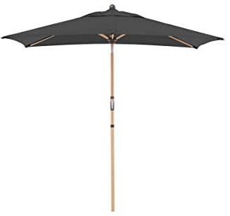 Doppler Kurbelschirm 'Alu-Wood Ultra', ca. 210 x 140 cm