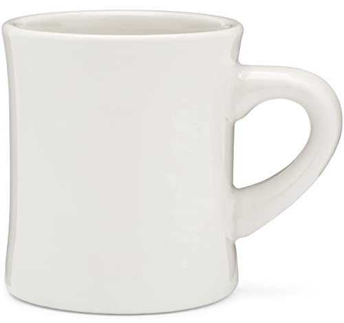 COLETTI Diner Coffee Mug – Coffee Cups Ceramic 11 oz – Heavy Retro 1950s Plain Stoneware Set for Restaurant, Diner, Home & More – Dishwasher & Microwave Save