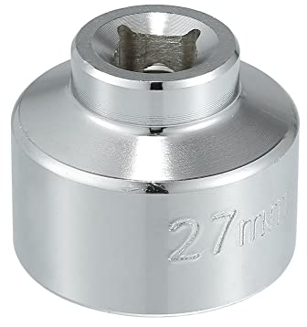 X AUTOHAUX 27mm Low Profile Oil Filter Wrench Cap Socket Remover Tools for Car