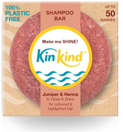 KinKind Barre de shampoing solide- Make Me SHINE pour cheveux méchés et colorés Barre de shampoing solide naturelle, shampoing de voyage, barres de shampoing solides pour cheveux au Royaume unis