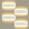 Lámpara de Pared LED 4 unidades, 16 W Lámpara de Pared Moderna Para Interior Para Lámpara de Baño, Salón, Dormitorio, Escalera, Pasillo, Iluminación de Pared, Blanco Cálido 3000K