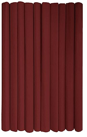 Interdruk - Crepe Paper Rolls for Kids, DIY and Decorations - Pack of 10 Reels (50cm x 200cm, 28g/m2) - 28 Dark Brown, 28 Dunkelbraun