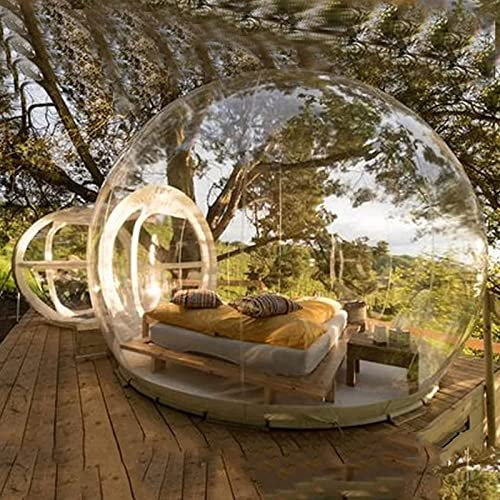 Utomhus uppblåsbart Bubble House Dome tält, Transparent Bubble House Dome Luxury Gazebo campingtält, 3-5 personers tält Regntätt inomhus utomhus camping stjärntält, 3M