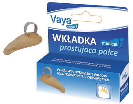 Vaya Medical Toe Straightener Toe Crest Hammer Toe Corrector Polyurethane Foam Cotton Right 1 Piece