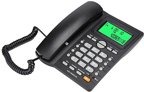 KX T880C Caller ID Display Landline Telephone No Battery Mute Function for Home Office Wall Phones Landline House Phone with Answer Machine Bt Hung Telephone Corded Analogue Dect