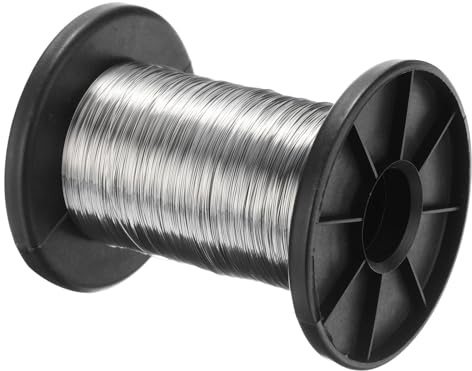 PATIKIL Filo in Acciaio Inossidabile 304, 328 Piedi 0,3mm 28 Calibro Filo Gioielli Fai da Te, Filo Morbido Creazioni Gioielli, Braccialetti, Artigianato, Argento