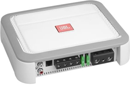 JBL MA600 - High Performance Mono Subwoofer Marine Amplifier, 350 watts RMS x 1 at 4 ohms (600 watts RMS x 1 at 2 ohms), Max Power 1200 watts, Class D amp Technology