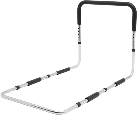 QUIOTUIR Barandilla Cama Adulto Altura Regulable Impermeable y Lavable con Correa de Fijación Asidero Cama para Personas con Movilidad Reducida, como Ancianos, Embarazadas, Mujeres con Discapacidad