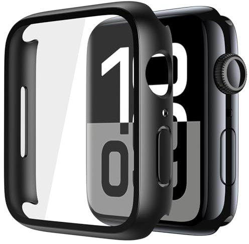 Piuellia 2 Pack Black Hard Case for Apple Watch Series 11 Series 10 46mm | Protective Screen Protector for Apple Watch S11/S10, Anti-Drop Ultra-thin Full Coverage PC Cover