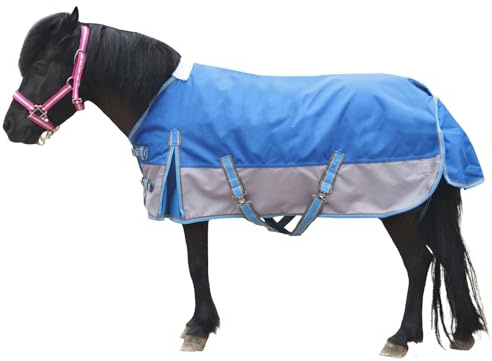 1200D Regendecke Pony Shetty 0g – Wasserdichte & Atmungsaktive Ponydecke | Besonders Robustes Material mit Hoher Reißfestigkeit Schützt vor Regen und Wind, Ideal für den Täglichen Einsatz