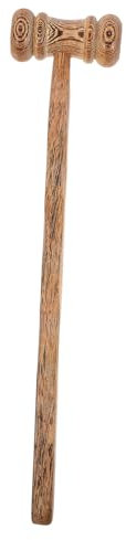 VILLCASE Handgehaltener Richterhammer Holzhammer Gerichtssaalwerkzeug Anwaltshammer Auktionatorhammer
