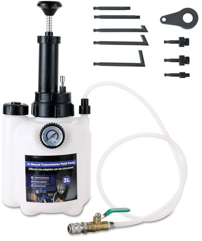 DASBET 3L Manual Transmission Oil Transfer Pump Kit | Transmission Fluid Pump Kit, Transmission Filler Pump, Fluid Filling System with Adaptors for ATF Refilling and Automotive Maintenance