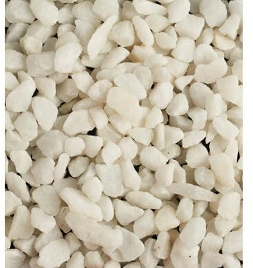 OOGarden - Gravier blanc marbre pur concassé 8/12 mm en sac de 25kg