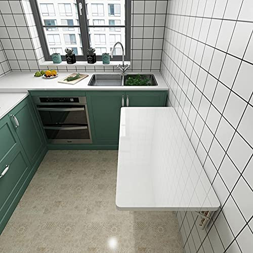 Wandklapptisch Für Küchen, Computerarbeitsplätze Für Die Arbeit Im Homeoffice, Klappbarer Wandtisch, Schwebender Laptop-Schreibtisch, Herunterklappbarer Pc-Tisch, Wandschreibtisch, Mit Halterungen, 8