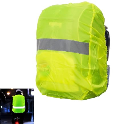 SSHUIKKAI Regenschutz Rucksack, Rucksack Regenschutz, Regenhülle Rucksack, Rucksack Flight Cover, Regenschutz Für Rucksack, Für Wandern, Camping, Radfahren(Fluoreszierendes Grün)
