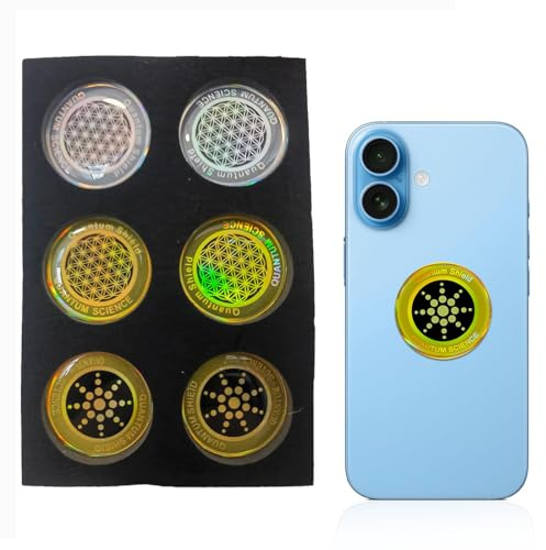 JYNXOR 6 Pcs Cell Phone Radiation Protection Stickers for Cell Phone Laptop Tablet