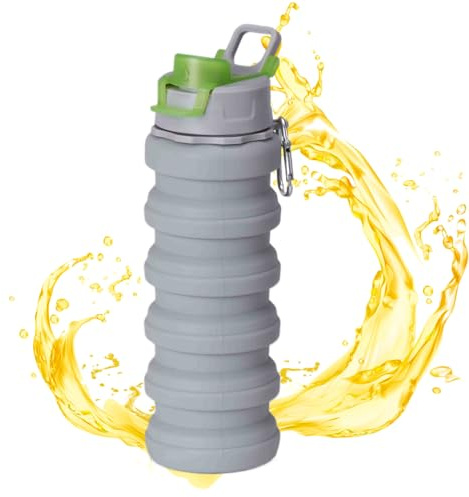 Vaso de agua plegable – Suministros de silicona a prueba de fugas para exteriores, vaso de silicona, para playa, golf, estadio, verano, patio, jardín, parque, camping, picnic, caminata