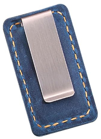 Porte-stylo en cuir avec clip 4,1 x 7,2 cm fente unique pour journaux, cahiers, planificateurs, dossiers, presse-papiers, rangement en cuir