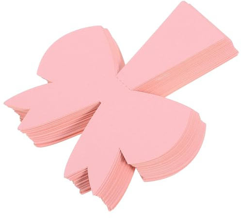 TOYZFRIENDY 50 Pezzi Segnaposto per Matrimonio Fiocco Rosa 3D Biglietti da Visita per Tavolo Cartellini per Posti a Sedere Decorazioni Romantiche per Ricevimenti e Feste
