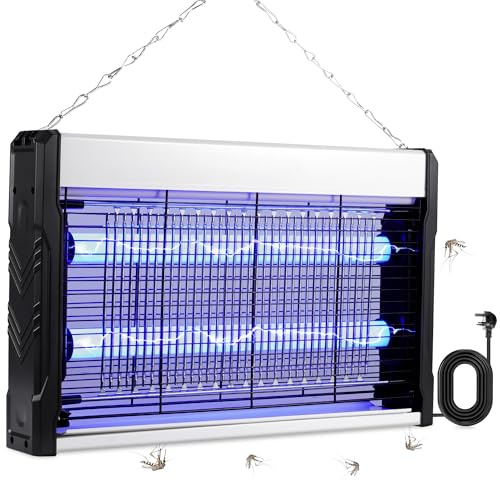Lampe Anti Moustique, 3200V Anti-Insectes et Anti-Mouches électronique pour l'intérieur, Le Jardin, la Cour et Les Cuisines Commerciales