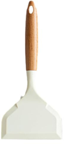 Silicone Spatula Turner, Non-Stick Wide-Mouth Frying Spatula, Household Pizza Meat Pie Lifter, Durable Flexible Silicone, Kitchen Baking and Grilling, Comfort Grip Ergonomic Handle