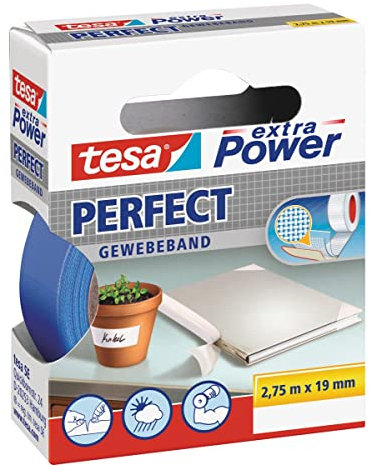 TESA - NASTRO ADESIVO TELATO 19MMX2,7MT BLU 56341 XP PERFECT