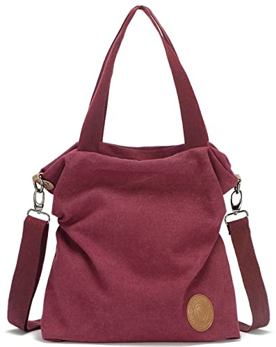 Myhozee Handtasche Damen Canvas Umhängetasche,Taschen Damen Strandtasche Schultertasche Crossover Bag für Mädchen Frauen