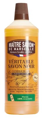 Maitre Savon de Marseille - Sapone nero liquido con olio di lino - 1L