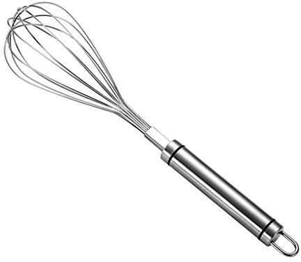 F-HOME Fouet, Batteur Manuel, Mini Fouet De Cuisine en Acier Inoxydable, for Mélanger, Fouetter, Battre Et Remuer (Argent)