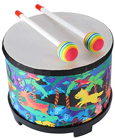 Musfunny Bongos for Kids Drum 8 Inch: Baby Drum with 2 Mallets