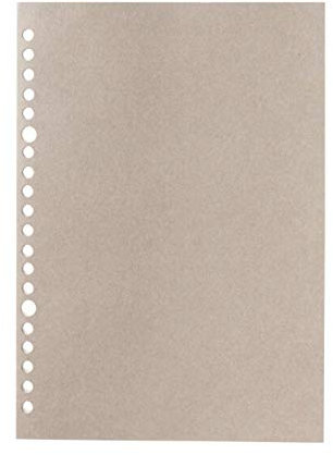 MUJI NAA88A9A - Quaderno a fogli sfusi rimovibili, formato A5, a quadretti, 5 mm, 20 fori, 50 fogli