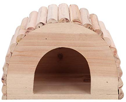 Marsvinshus, trähus för husdjur för hamsterhus för djur gömställe, husdjurshem för hamsterbur, för små husdjur, mus, chinchilla, hamster